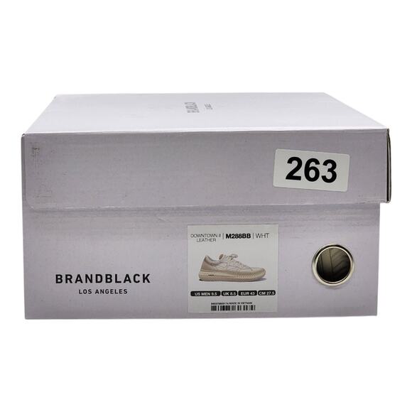 Brandblack Downtown Leather Sneakers M288BB WHT White US 9.5 EU 43 NWB $250 main image 8